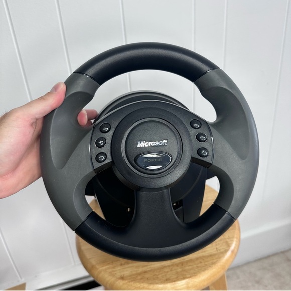 Vintage Microsoft Sidewinder Force Feedback Wheel & Pedals - Picture 7 of 10